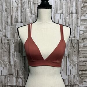 Victorias Secret PINK Tie Dye Bralette Bra XS Mauve Strappy Pullover Wireless